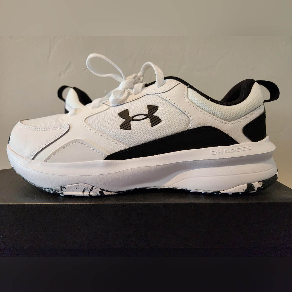 Under Armour White and Black Sneakers